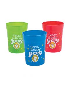 Happy Birthday Jesus Plastic Cups
