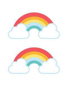 Happy Day Rainbow Bulletin Board Cutouts