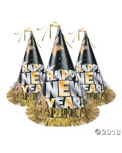Happy New Year Cone Hats