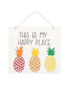 Happy Place Pineapple Sign