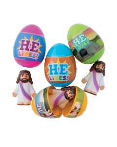 He is Risen Toy-Filled Plastic Easter Eggs