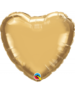 Heart Chrome Gold Foil Balloon