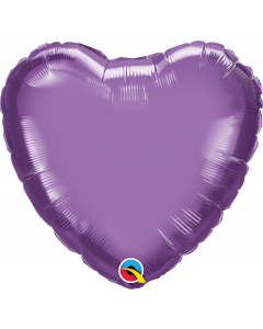 Heart Chrome Purple Foil Balloon