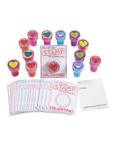 Heart Stampers with "Stamp of Approval" Valentine's Day Card