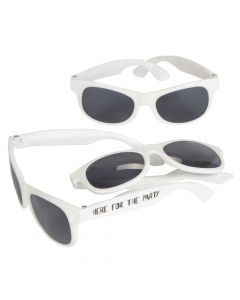 Here for the Party White Nomad Sunglasses
