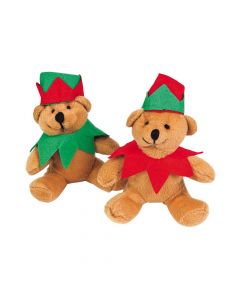 Holiday Elf Stuffed Bears
