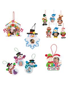 Holiday Picture Frame Ornament Craft Kit Assortment