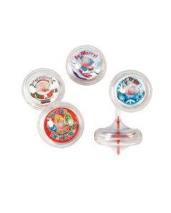 Holiday Swirl Spin Tops
