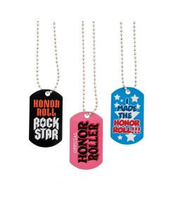 Honor Roll Dog Tag Necklaces