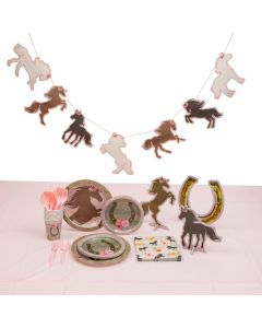 Horse Party Tableware Kit for 8 Guests