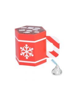Hot Chocolate-shaped Favor Boxes - 12 PC