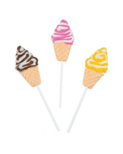 Ice Cream Cone-Shaped Lollipops
