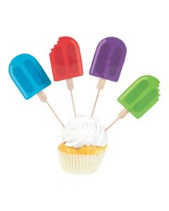 Ice Pop Party Cupcake Picks