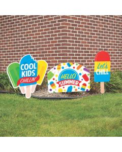 Ice Pop Party Yard Signs