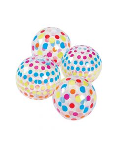 Inflatable 5" Polka Dot Mini Beach Balls