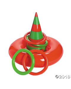 Inflatable Elf Hat Ring Toss
