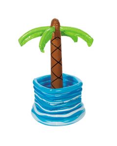 Inflatable Palm Tree in Pool Cooler