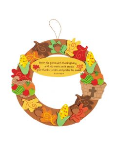 Inspirational Thanksgiving Wreath Craft Kit