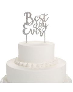 Iridescent Best Day Ever Cake Topper