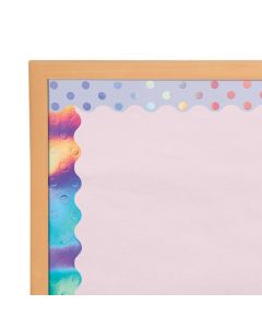 Iridescent Scalloped Double-Sided Bulletin Board Borders