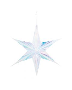 Iridescent Star Hanging Decorations