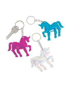 Iridescent Unicorn Keychains