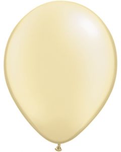 Ivory 27cm Pearl Round Latex Balloon
