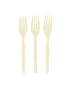 Ivory Plastic Forks