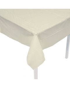 Ivory Plastic Tablecloth