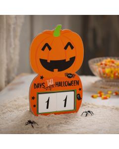 Jack-O’-Lantern Halloween Countdown Tabletop Sign