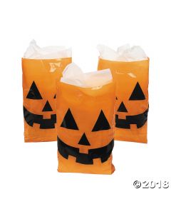 Jack-O-Lantern Halloween Trick-or-treat Bags