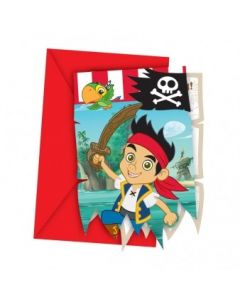 Jake and the Neverland Pirates Die Cut Invitations