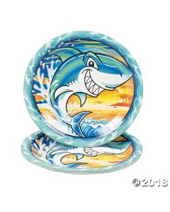Jawsome Shark Paper Lunch Plates