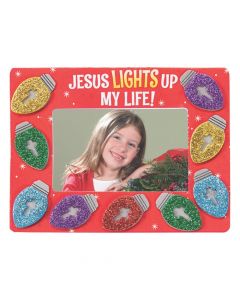Jesus Lights up My Life Picture Frame Magnet Craft Kit