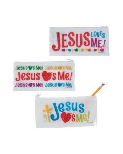 Jesus Loves Me Pencil Bags