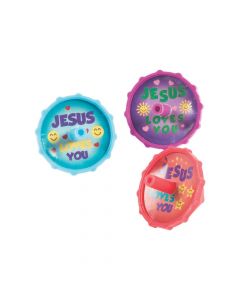 Jesus Loves You Spin Tops