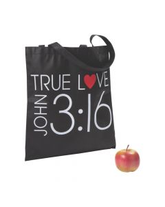 John 3:16 True Love Tote Bags - 12 Pc.