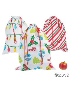 Jumbo Christmas Drawstring Bag