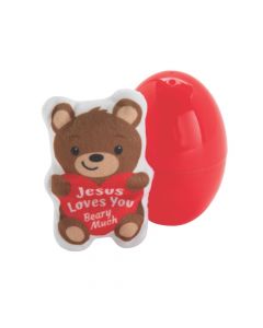 Jumbo Jesus Loves You Beary Much Stuffed Bear-Filled Easter Eggs