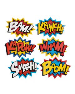 Jumbo Superhero Word Cutouts