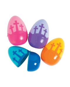 Jumbo Three Cross Plastic Eggs