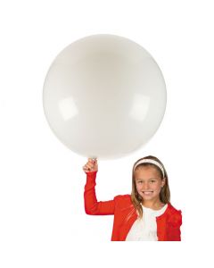 Jumbo White 36" Latex Balloon