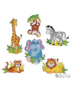 Jumbo Zoo Animal Cutouts