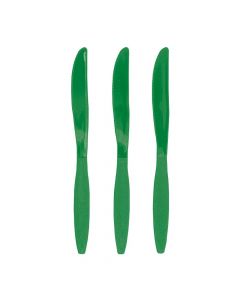 Kelly Green Plastic Knives