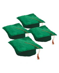 Kids' Graduation Felt Green Mortarboard Hats