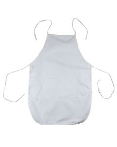 Kids' White Apron with Pockets