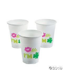 Kiss Me I'm Irish Plastic Cups