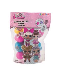 L.O.L. Surprise! Candy-filled Plastic Easter Eggs - 16 PC.