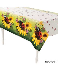 Ladybug Plastic Tablecloth