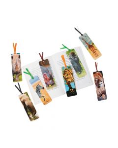 Laminated Safari Animal Bookmarks